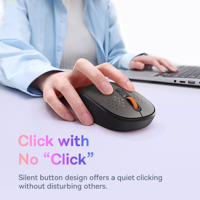 Baseus Wireless Mouse Bluetooth 5.0 3.0 2.4G Mode Silent Click Button 1600 DPI Mice for Computer Laptop Tablet Ergonomic Mouse