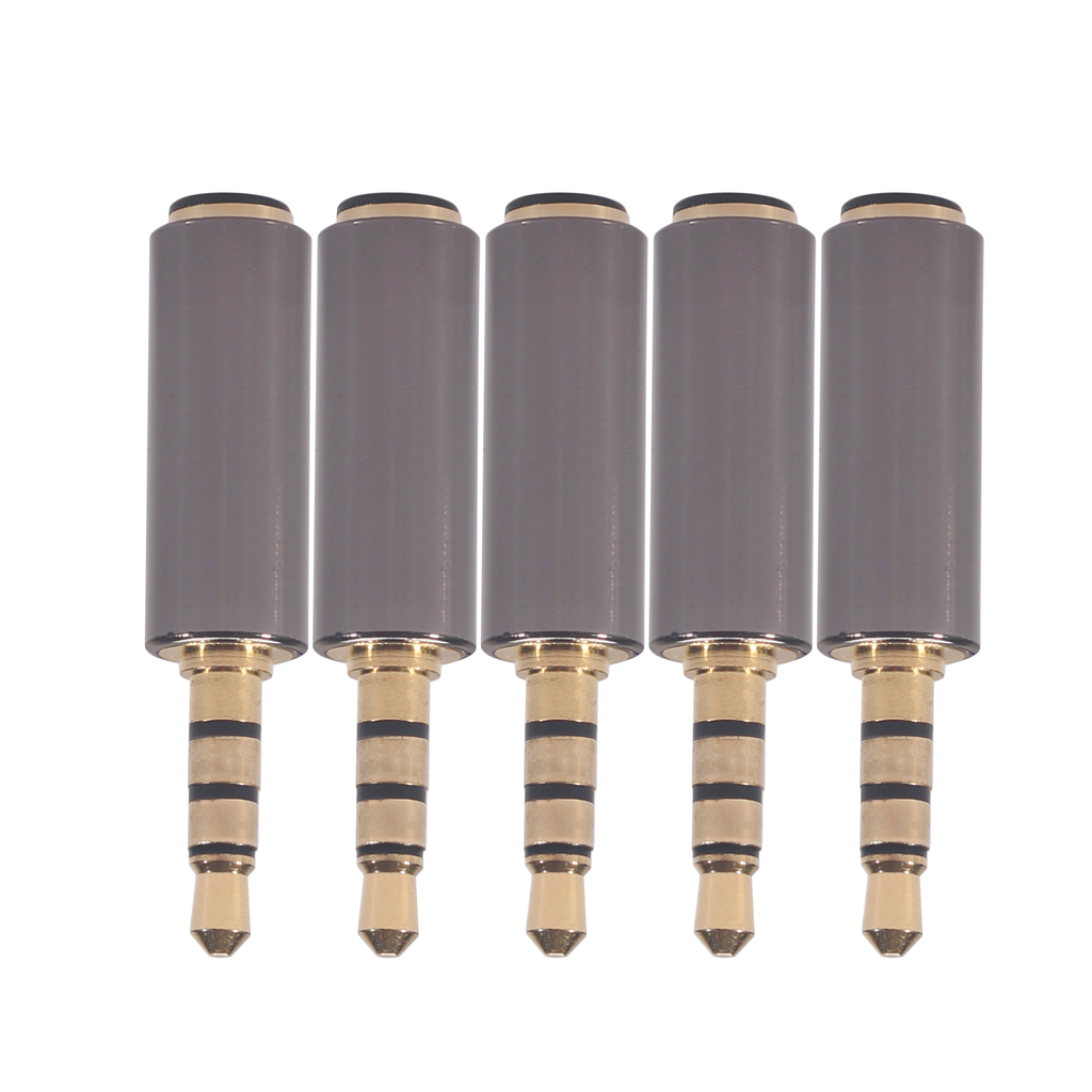 Convertisseur d&#39;écouteurs et microphones, 3.5mm, 5 pièces, adaptateur CTIA vers OMTP