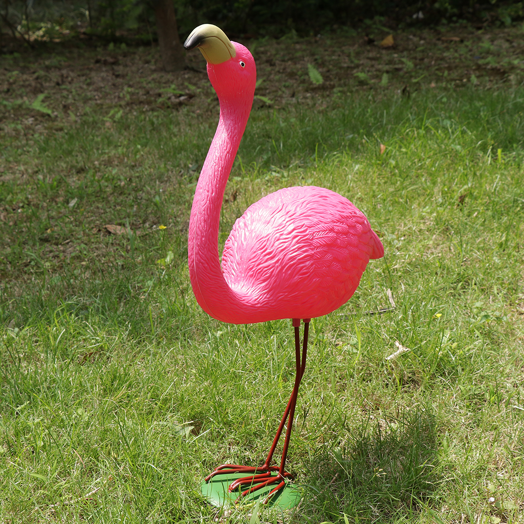 21.5 x 30cm Rose Red Look Up/Down Plastic Flamingo Yard Garden Lawn Decor Flamingo Yard Garden Lawn Ornaments Decor