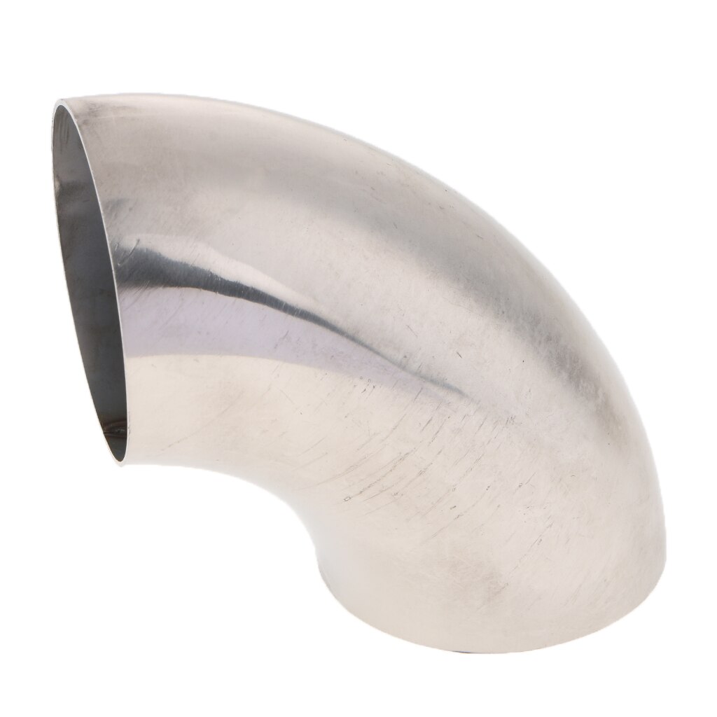 Tubo de escape curvado, acero inoxidable, 90 grados, pulido: 2inch