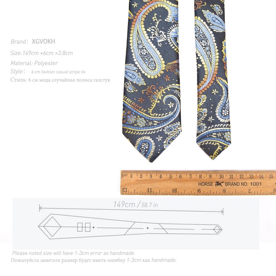 Cravate à rayures slim 6cm, Style anglais, JACQUARD tissé, à la pour hommes