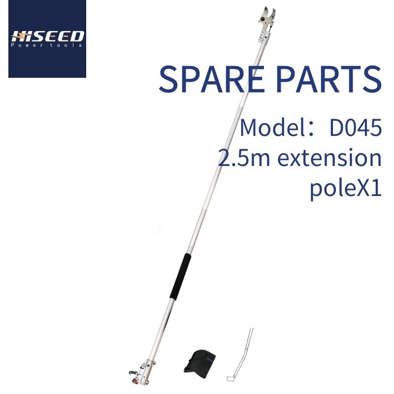 lastest and light extension pole pruner (35mm cutting 8-10 hours working, 0.8- 2.5 meter)