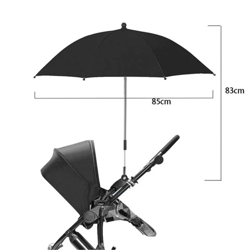 Ombrello per passeggino con protezione UV con morsetto protezione solare universale copertura per passeggino antipioggia ombrello accessori per passeggino: Beige