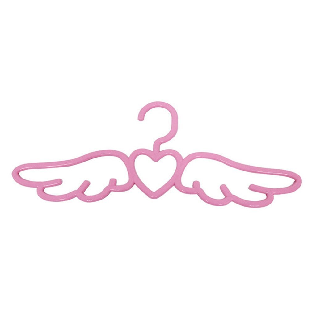 Porte-vêtements de ménage adulte multifonctionnel amour ailes cintre beau ange vêtements cintre en plastique: pink