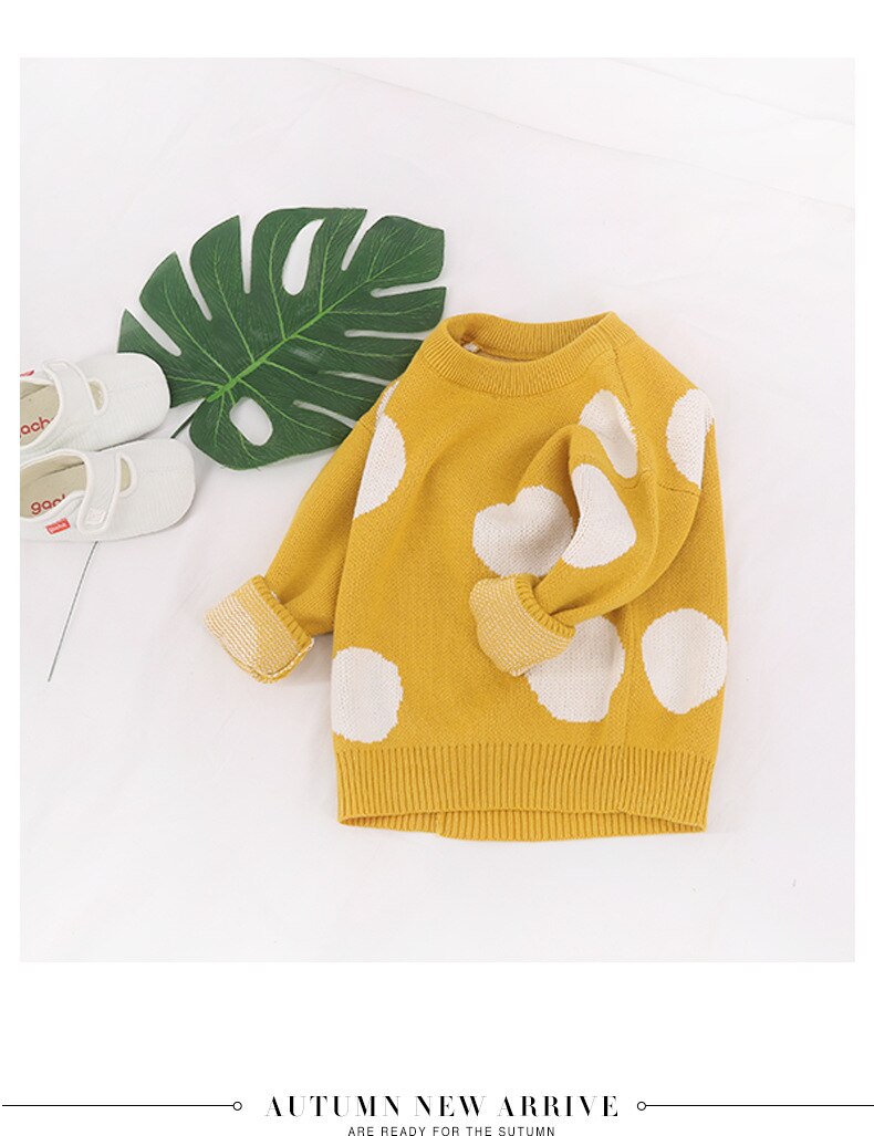 Baby Trui Herfst Baby Jongens Truien Dot Katoen Meisjes Vesten Gebreide Baby Meisjes Truien Winter Peuter Vesten Meisjes Jongen