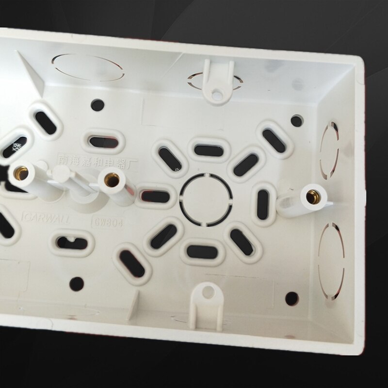 Wall Surface Mounted Switch Back Box 172*86*40mm Double Bottom Wire Box For 86 Type Socket