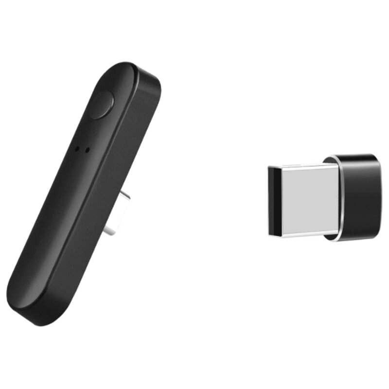 Bluetooth Transmitter 5.0 One With Two Type-C/USB Game Console Computer Wireless Bluetooth Audio Transmitter: Default Title