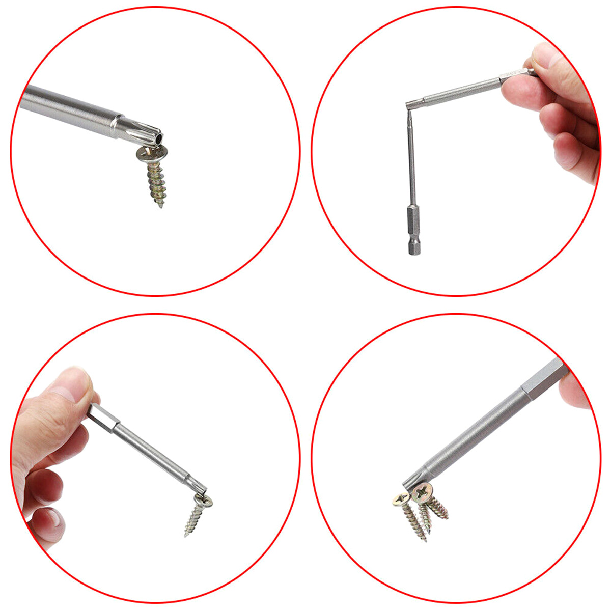 11-delige Torx-schroevendraaierbitset 1/4 inch professionele magnetische ster S2 staal zeskantschacht stoere Torx ster zeskant beveiligingsset