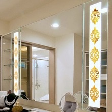 Adesivo de parede de espelho 3d, adesivo de azulejos autoadesivos de parede para decoração caseira, poster k1mf com 10 peças