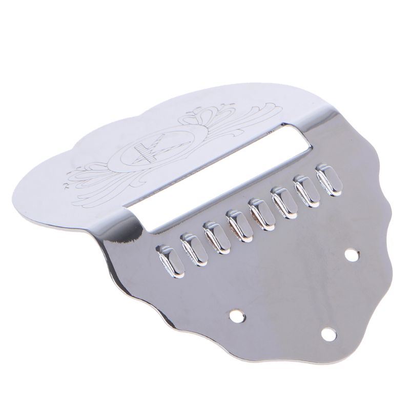 Brand Tailpiece Mandolin Guitar Scalloped Short Chrome