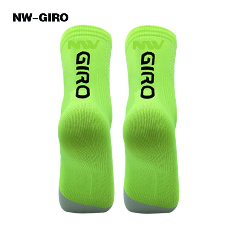 NW-GIRO 2022 Cycling Socks Man Bike Running Mtb Men&#39;s Bicycle Compression Knee-high Funny White Blace Black Green