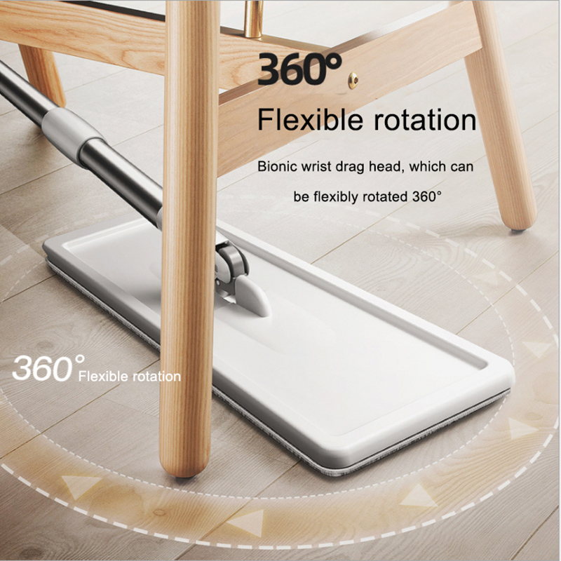 Fregona mágica para suelo, plano giratorio con cubo escurrible mopa, para lavar el suelo, limpieza del hogar, fácil,