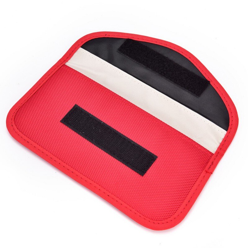 For Iphone Samsung Huawei Xiaomi Phones Mobile Phone RF Signal Blocker Anti-Radiation Shield Case Bag Blocking Pouch: Red