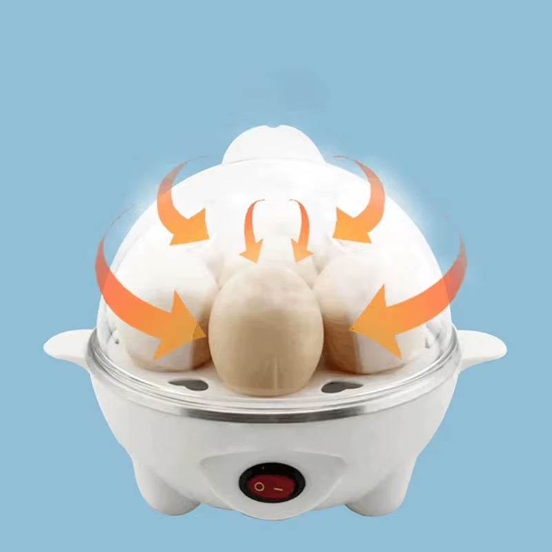 Multifunksjonell elektrisk eggkoker automatisk eggkoker 7 egg mini eggstreamer kjøkken frokostmaskin mini eggkoker
