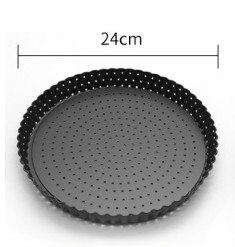 Non-stick 9-Inch (22 Cm) quiche Pan/Ronde Cakevorm/Pizza Pan Met Verwijderbare Bodem Pizza Pan Voor Bakken Bruidstaart: 9 inch