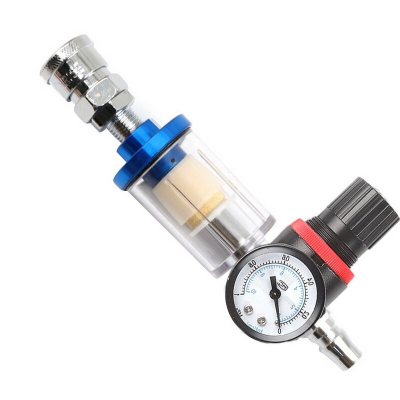 Water-olie-afscheider luchtcompressorfilter voor spuitverf spuitmachine luchtgereedschap  g1/4- draads 12.5mm olie-water-afscheidingsfilter: G321558