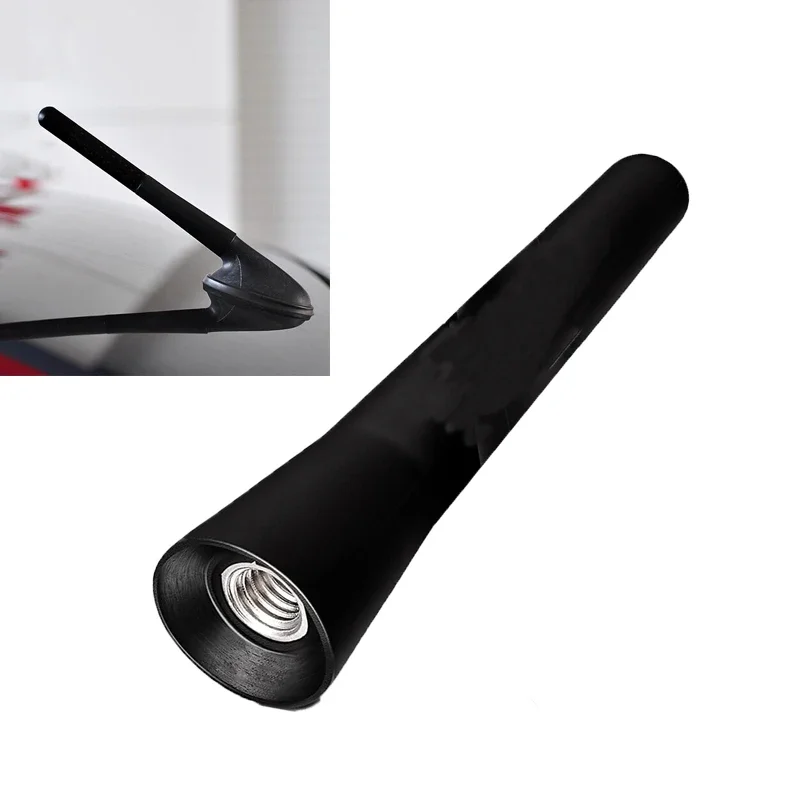Antena de coche Mini accesorios cortos para coche Radio fuerte fijador de techo de coche 6,5 Cm de largo Universal con tornillos Mini Cooper