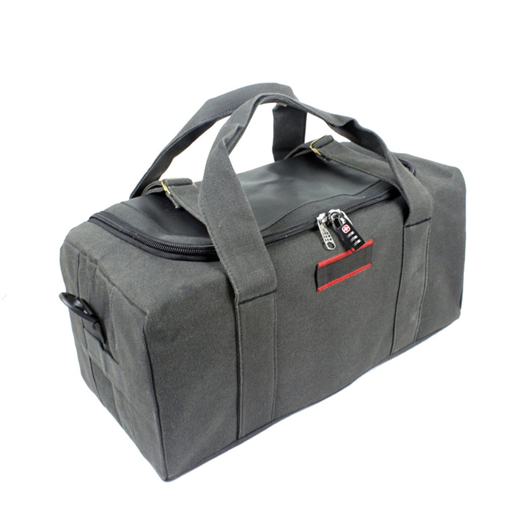BOWTAC-bolsa de viaje de gran capacidad para hombre, bolso de gimnasio de lona, equipaje de gran tamaño, plegable, impermeable, deportivo: Black Big