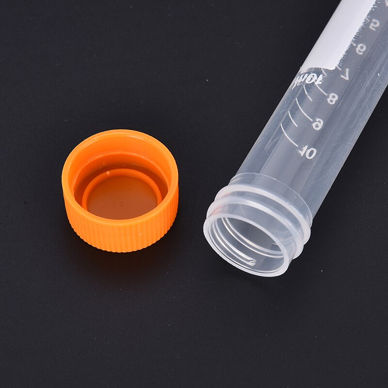 10pcs 2ml 10ml Centrifuge Tube Volume Plastic Bottles with Round cap Transparent container Graduation