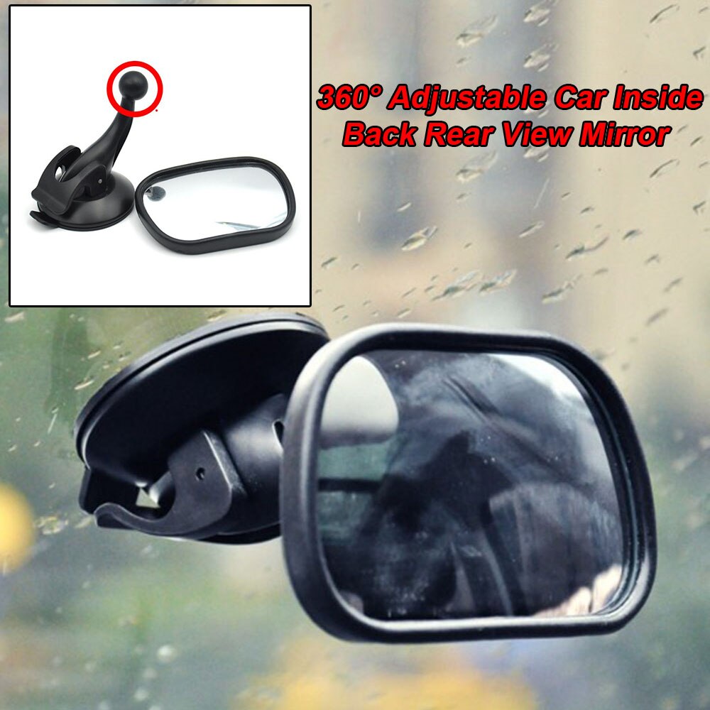 Clip on Rear view mirror Suction Interior Inside Back Mount Set Car Auto