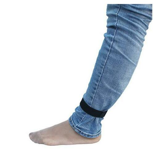 2x Elastic Adjustable Women's Boot Straps Pant Clips Straps Leg Straps