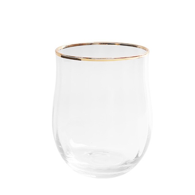 Taza de postre de vidrio Simple para cóctel, cuenco para helado, cuencos para platos fríos, contenedor de Yogurt para aperitivos, bodas, bares y fiestas, 1 ud.: Gold - C