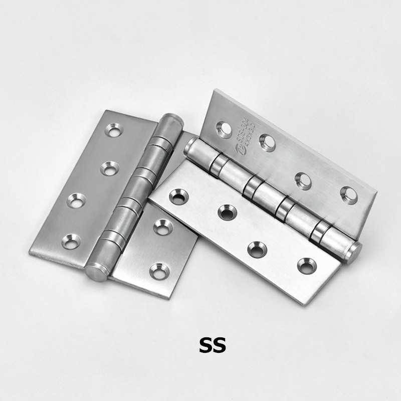 Charnière noire Antique de 4 pouces, charnière de porte en acier inoxydable robuste, accessoires de meubles