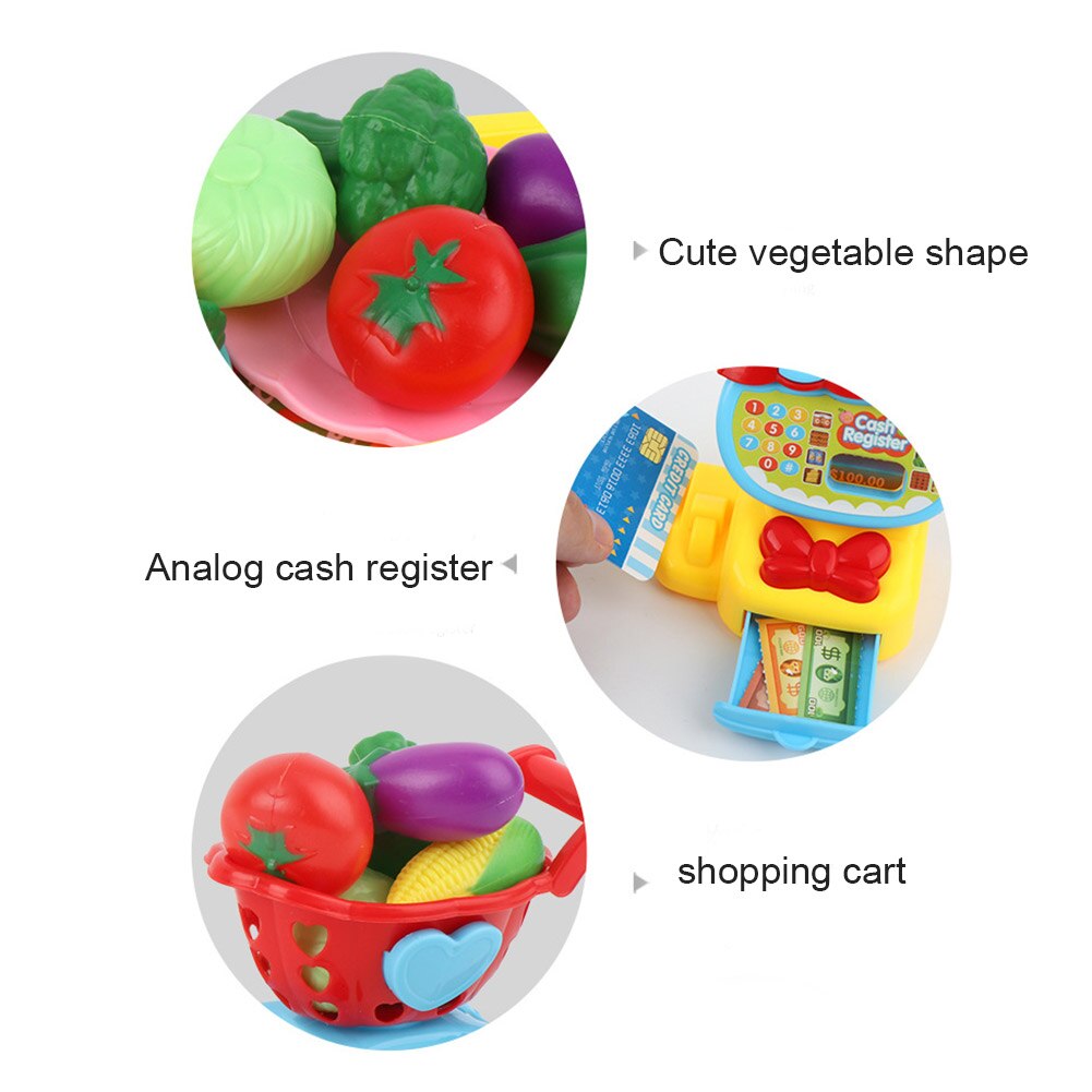 22 Teile/satz Mini Supermarkt ABS Haus Spielzeug Pädagogische Lehr Bargeld Kinder Spielzeug LBV
