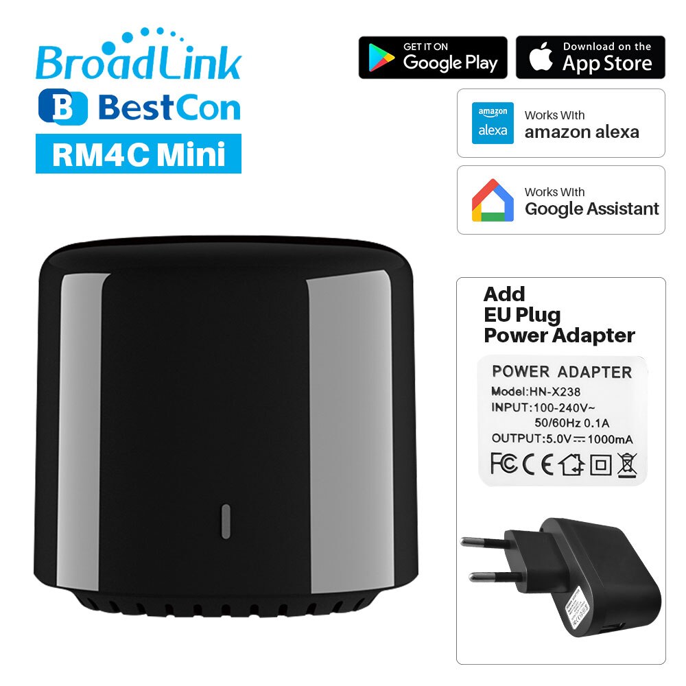 Broadlink  rm4 pro  rm4c mini universel intelligent fjernbetjening smart home automation kompatibel alexa google home: Valgmulighed 2