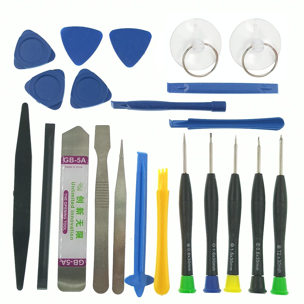 25/22 in 1 Mobile Phone Tablet Repair Opening Tool Kits Screwdriver Tweezer Metal Spudger Crowbar Disassemble Hand Tool Set
