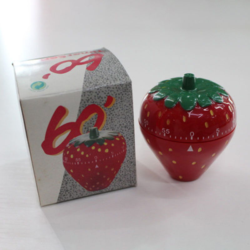 Strawberry Shape Timer Kitchen Cooking Reminder Cooking Alarm Clock Kitchen Tools Mechanical Timer Countdown Timer