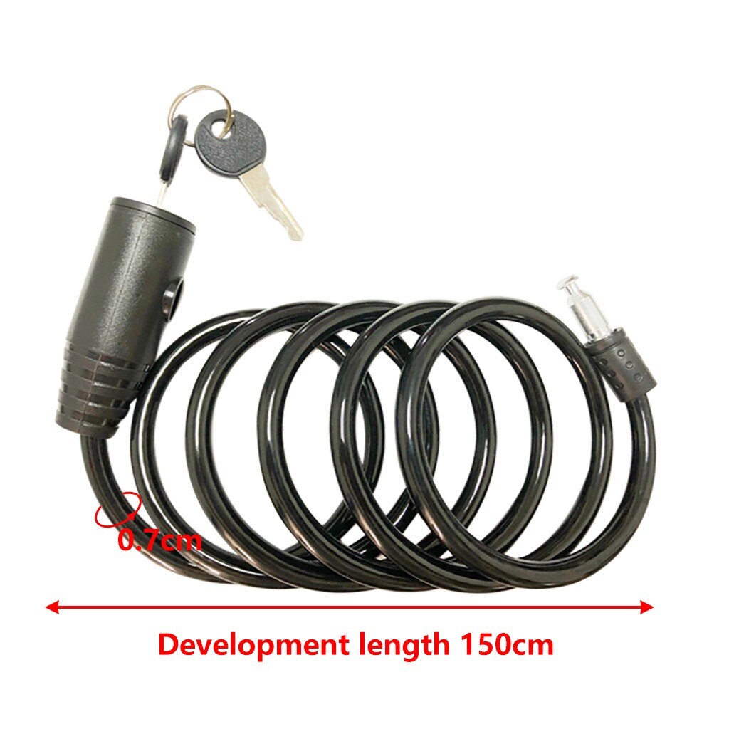 Seguridad de ciclismo Cable clave combinación Hamlet bicicleta de la bici de bloqueo de seguridad equipo de bicicleta MTB Anti-robo de cerradura de cadena