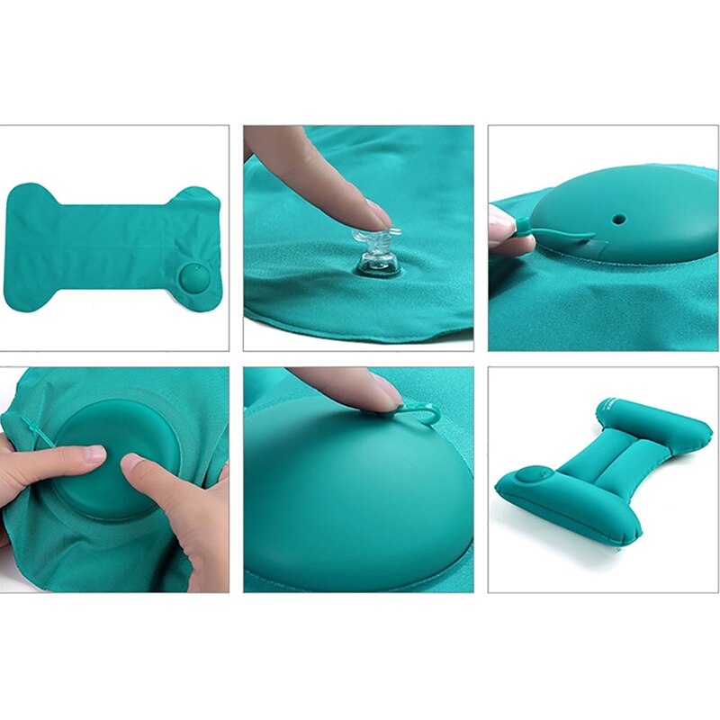 Automatic Inflatable Lumbar Cushion Portable Soft Travel Pillow Car Airplane Outdoor office Headrest Waist Support Cushion