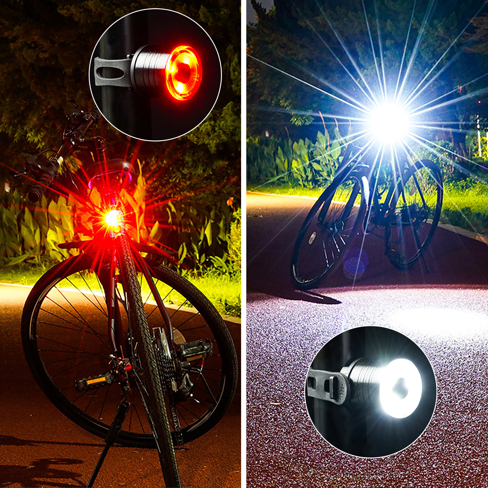 Lixada-luz trasera LED para bicicleta, luz nocturna de seguridad en ciclismo, luz de advertencia, accesorios para bicicleta de montaña 2024