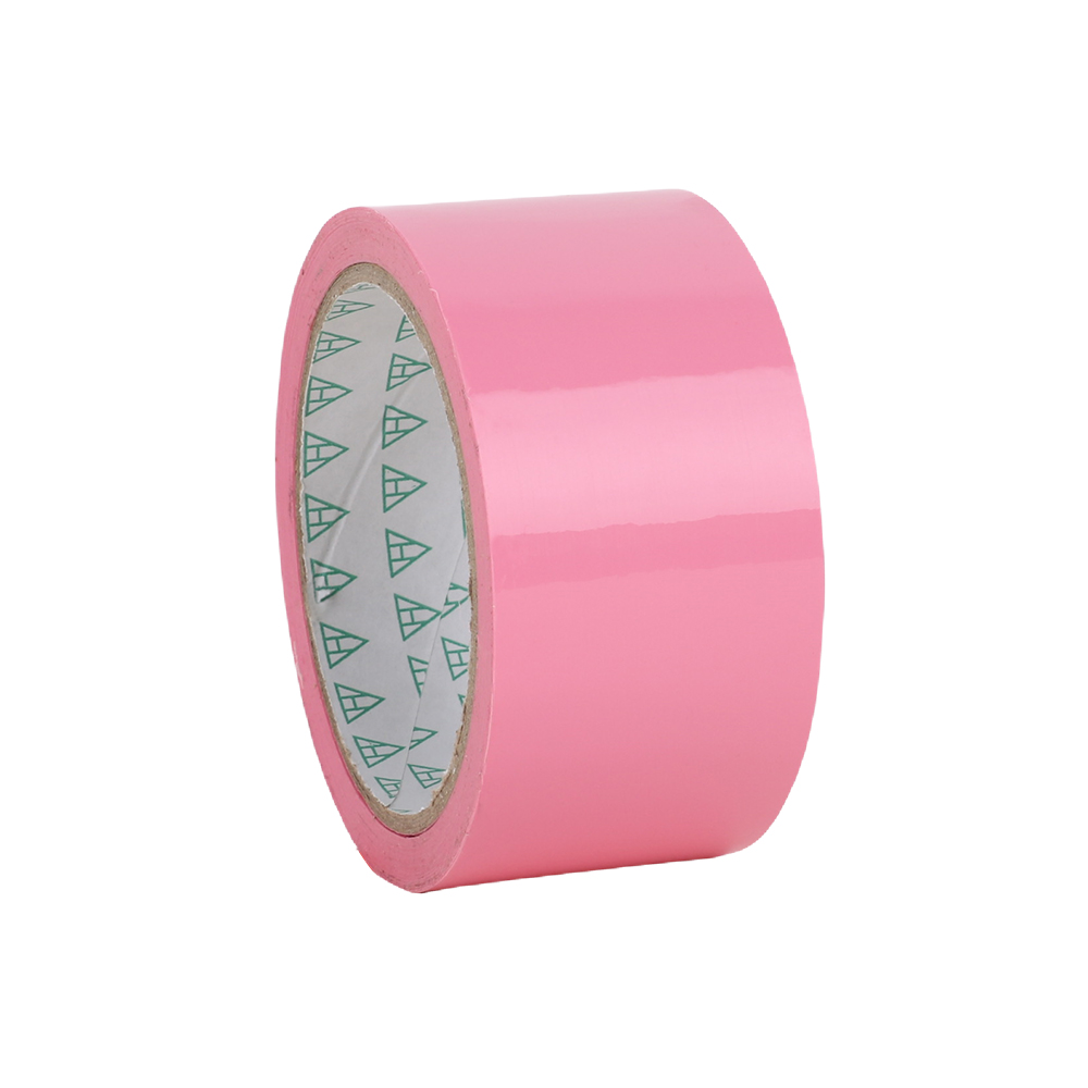 1-teiliges farbiges BOPP-Klebeband zur Verpackung, Staub- und Haarschutz, geeignet für Fabriken/Häuser/Schulen: Rosa