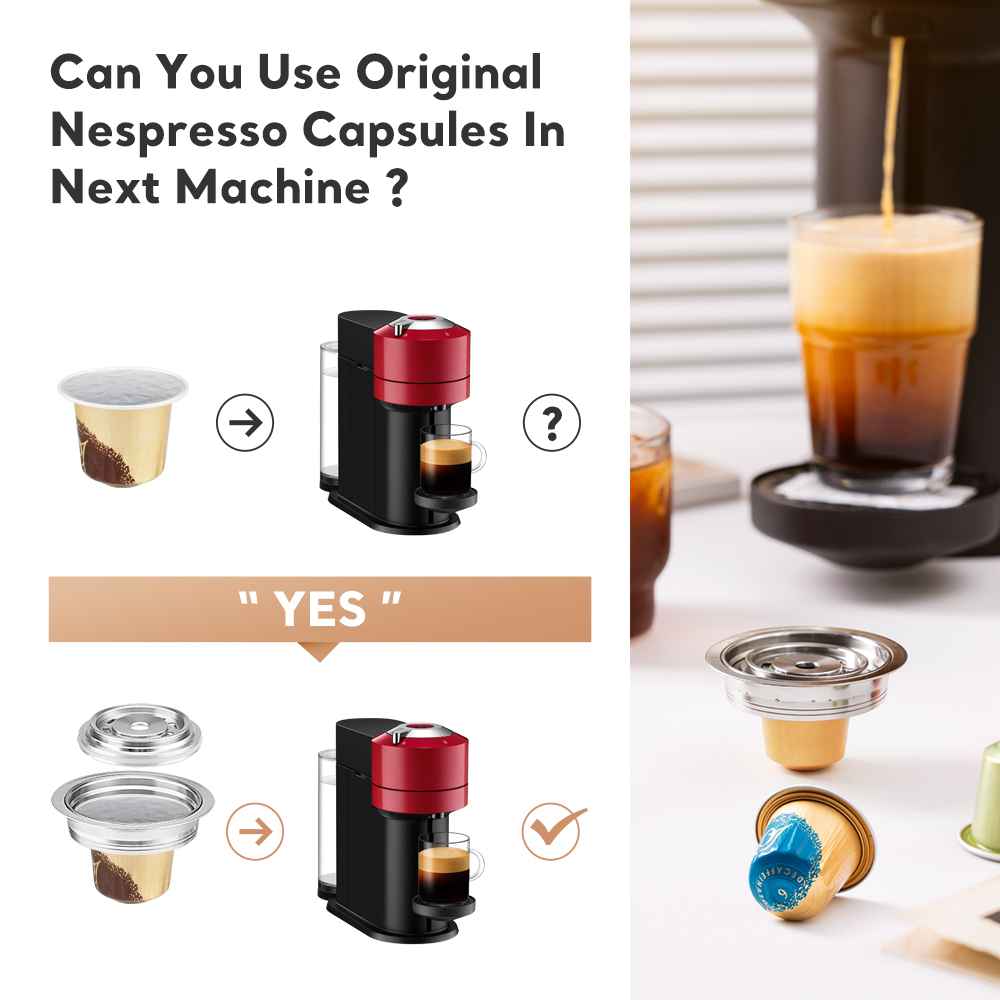 80ml für vertuo next & pop kaffee adapter kompatibel mit original kapseln wandelt in vertu oline maschine kaffee zubehör um