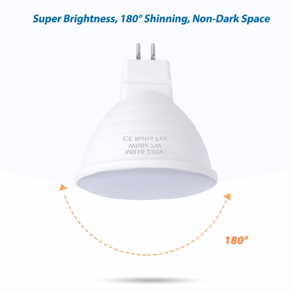 Foco LED E27 GU10 bombilla LED 5W E14 lámpara LED 220V foco MR16 7W Lampada GU5.3 bombilla de maíz gu 10 ampolla 2835