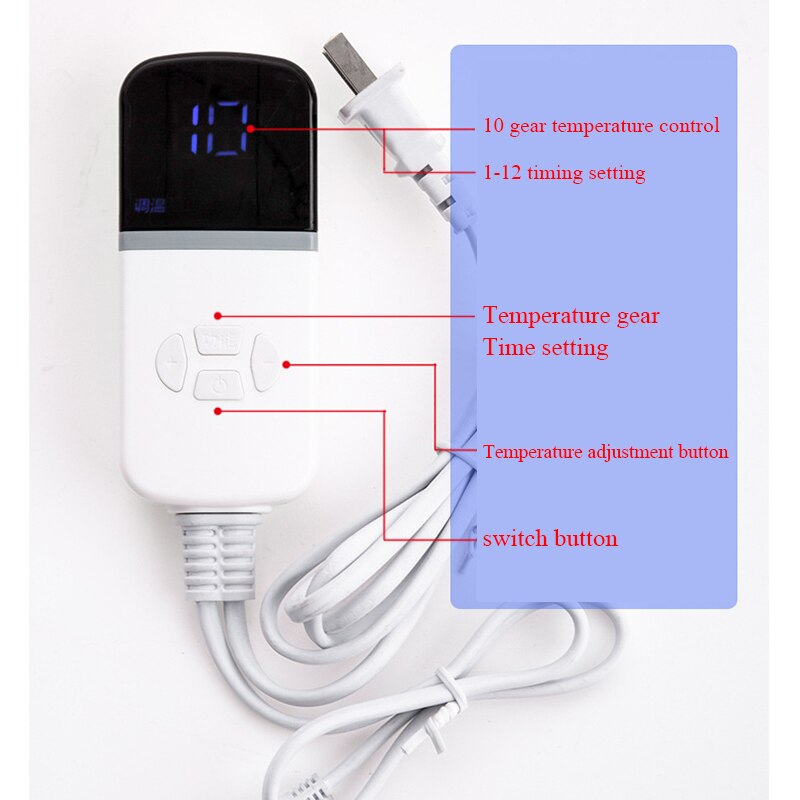 Adjustable Leather Heating Foot Mat Warmer Electric Heating Pads Feet Leg Warmer Carpet Thermostat Home Office Warming Tools