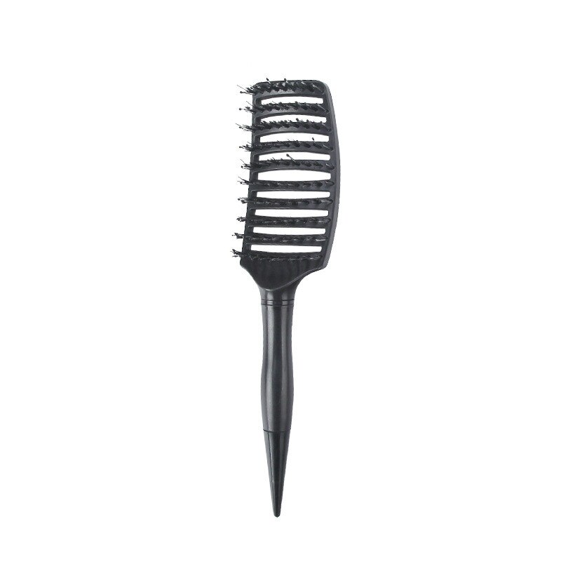 Démêler brosse à cheveux cuir chevelu Massage peigne à cheveux démêlant brosse pour cheveux bouclés brosse démêlant brosse à cheveux femmes hommes Salon: Black