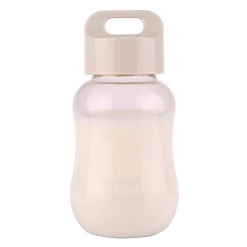 Bottiglie di acqua di plastica colorate 180ml piccole bottiglie di acqua portatili della scuola Bpa mini bambini svegli liberi borraccia diretta per bambini: bianca