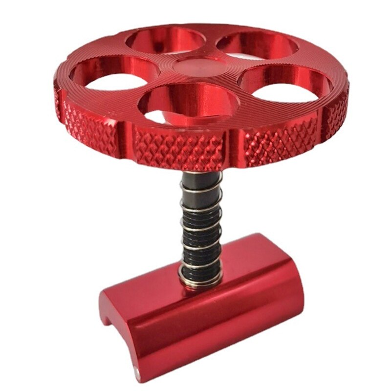 Magnetic Hinge Clamp Plate for Brompton, Anodized Button,Black Gold Red Silver Titanium,Diamond Grade G99D: Red