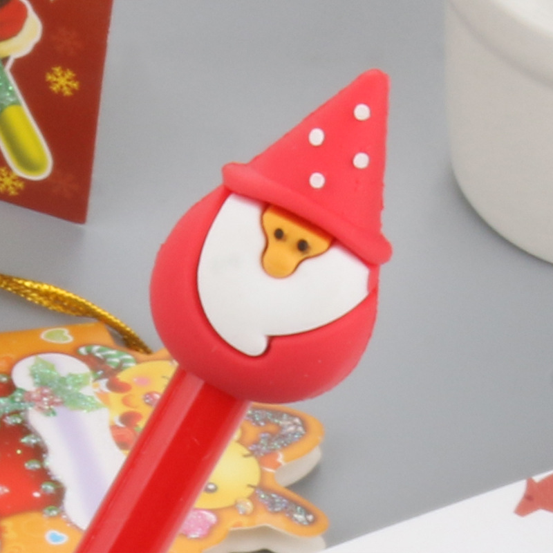 1PCS Cute Cartoon Christmas Series Neutral Pen Students Pen Black Pen for Christmas Gel Pen Cute Stationary