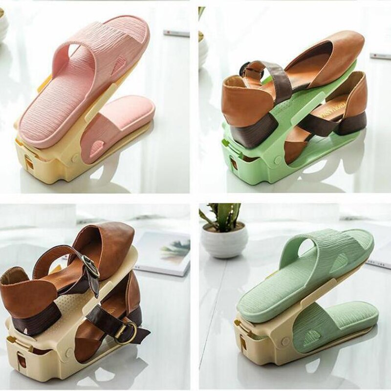 12pc dobbeltlags justerbar skooppbevaringspose moderne skohylle skoskapoppbevaring rengjøringsskap skooppbevaringsposehylle