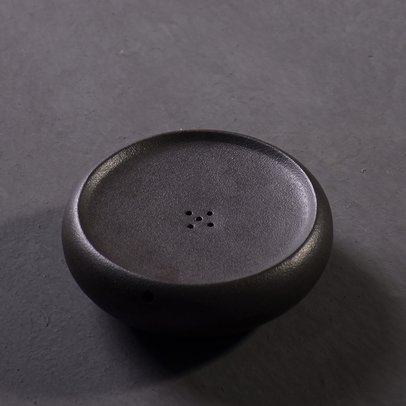 TANGPIN traditional ceramic teapot trivets round chinese pot holders household porcelain tea pot stand: Black