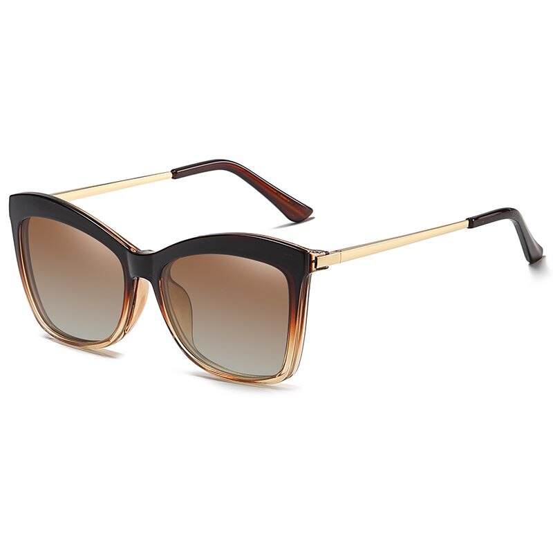 Magnetic Sunglasses Men Polarized Clip On Sunglass Women cat eye Sunglases Ultra-Light Night Vision Glasses: c9