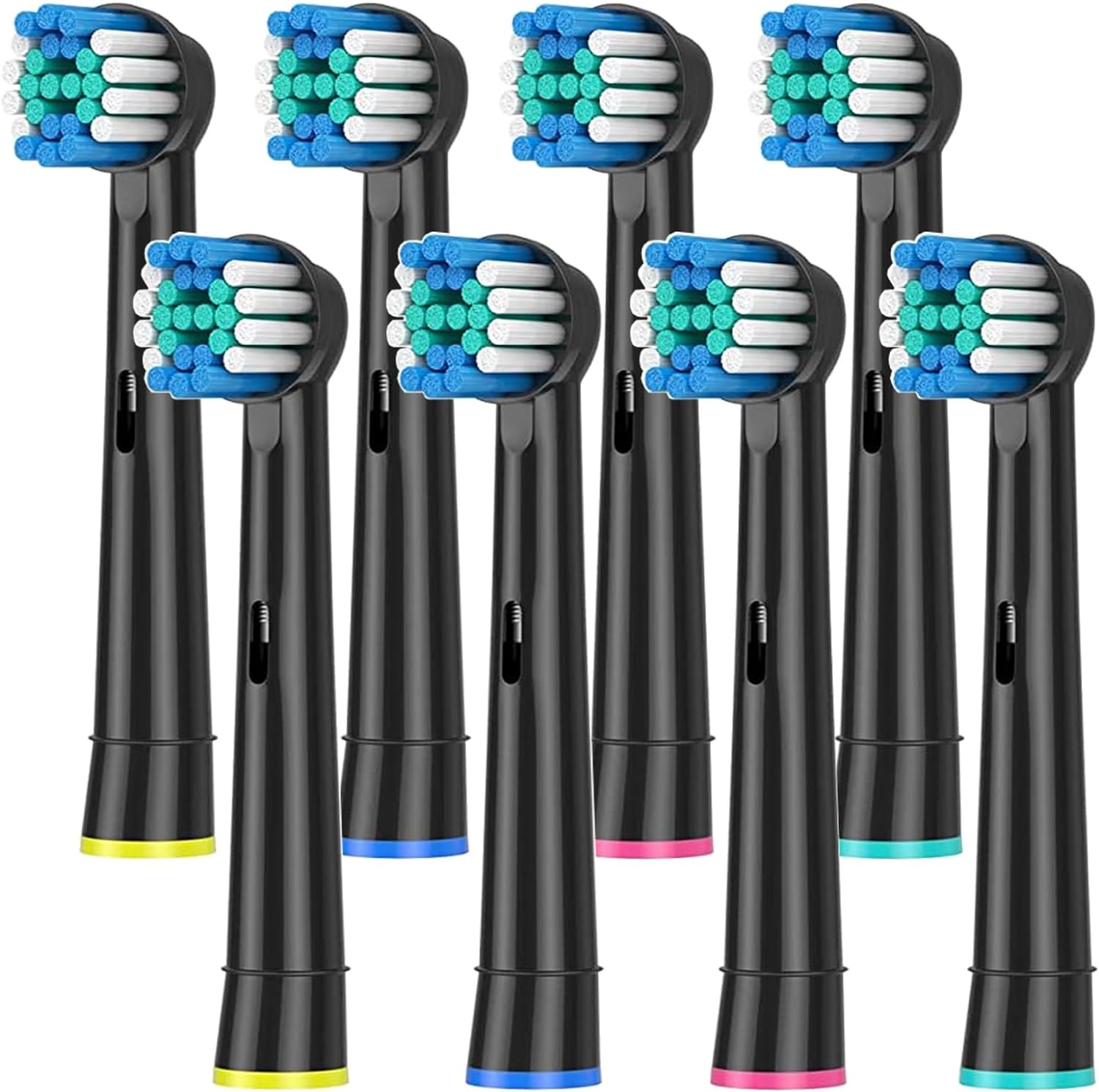 Compatibel met Oral B elektrische tandenborstel vervangende opzetborstels, precisie schone opzetborstel navullingen geschikt voor Oral B Pro: Ivoor