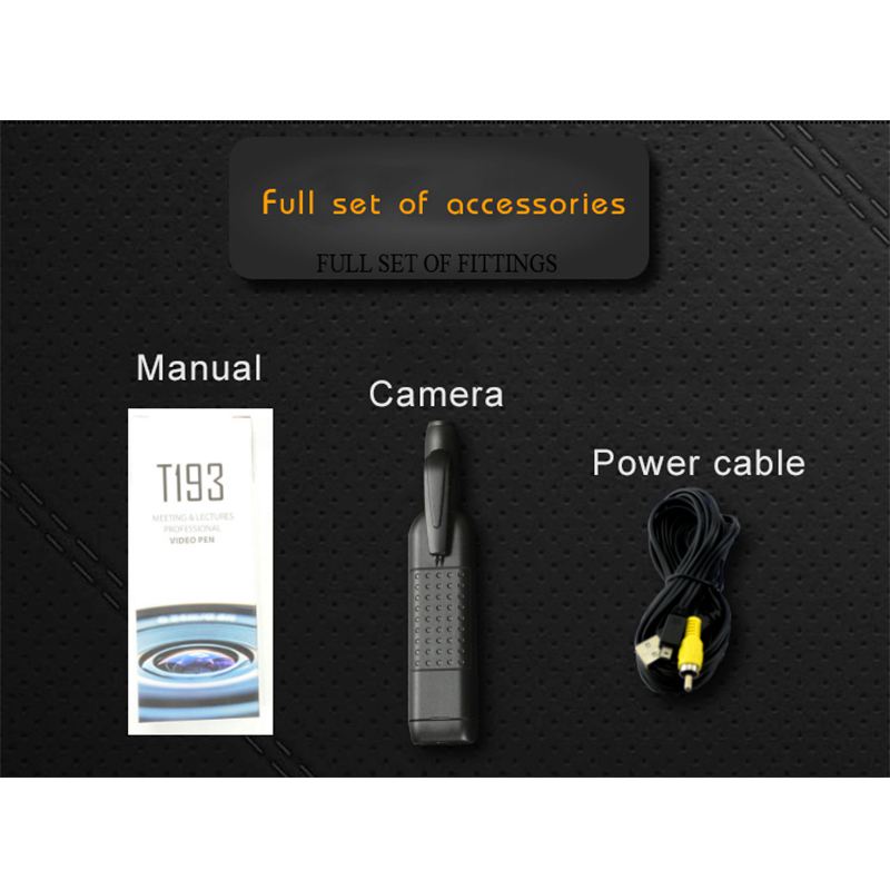 T193 Mini Camera Full HD 1080P Secret Camera Wearable Small Pen Camera Mini DVR Digital Mini DV Camera Support 128GB Card