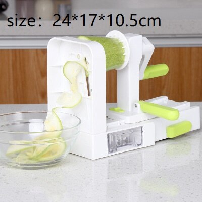 Trancheuse de légumes en spirale pour courgettes, pommes de terre Spaghetti avec 4 lames rotatives, ustensile de cuisine polyvalent: 1