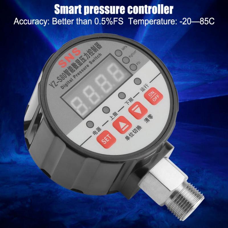 220V Digital Pressure Switch Controller 0-2Mpa 0.5% FS Accuracy for Water Pump Air
