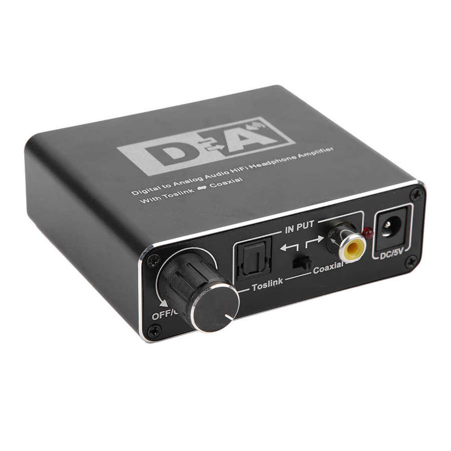 Portable Audio Converter Digital Coaxial Optical Fiber to Analog R/L Signal Adapter 3.5mm Jack digital-to-analog adapters
